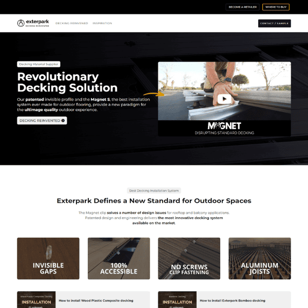 website design exterpark