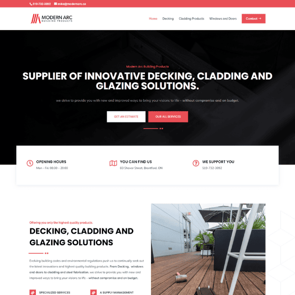 website design modernarc